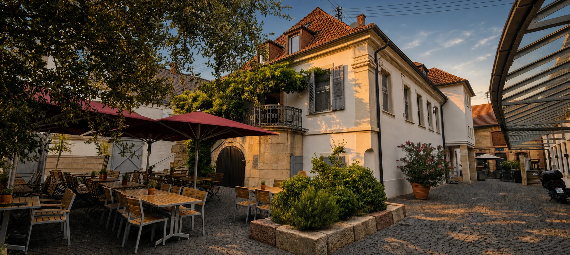 Innenhof des Gasthauses Ungeheuer